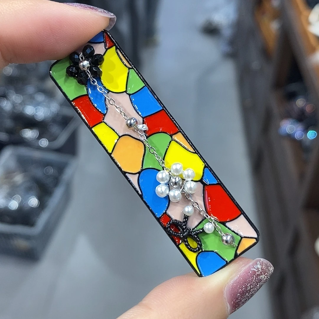 琉璃纯铜925银鸭嘴夹