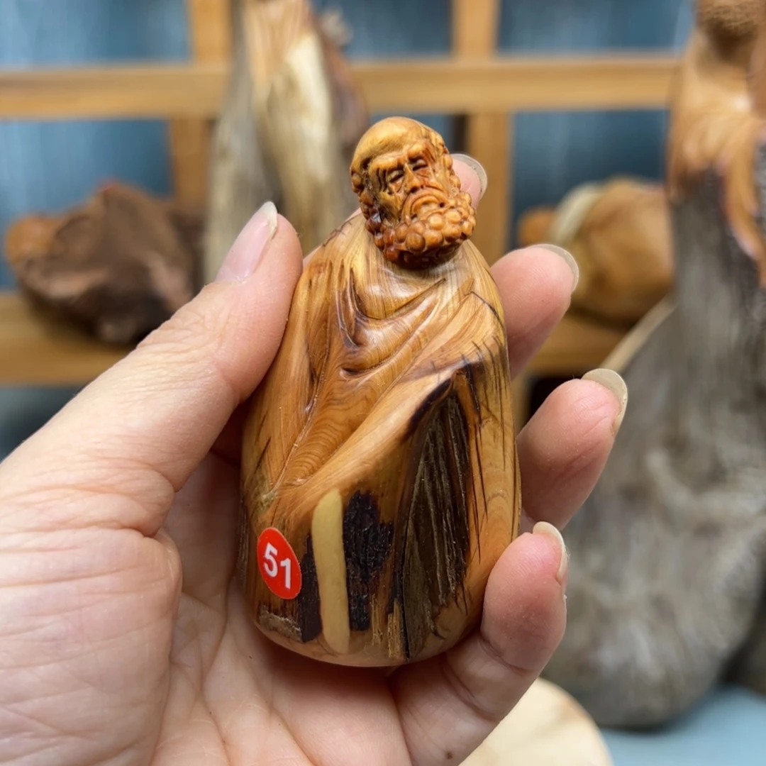 古***馆木崖柏木摆件手把件
