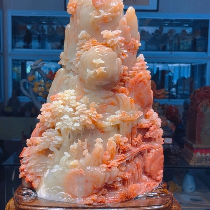 陈***心寿山石寿山石雕刻艺术品