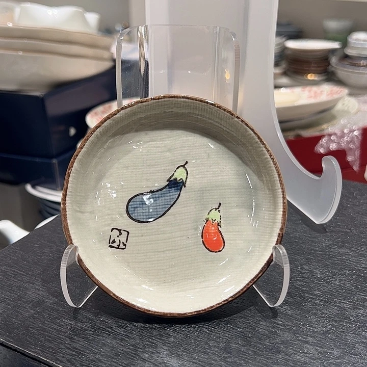 G***T瓷茄子小料碗超可爱漏出
