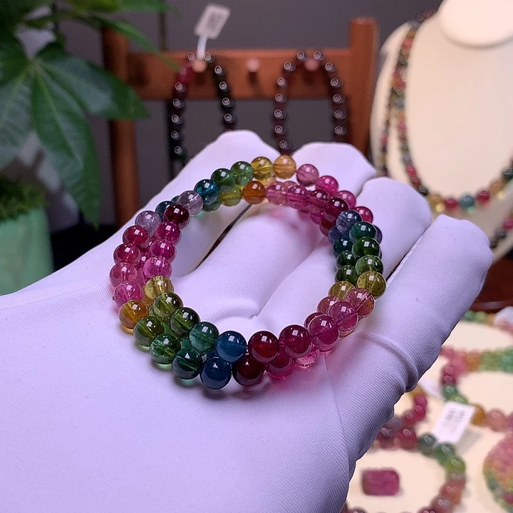 碧玺未镶嵌手串碧玺