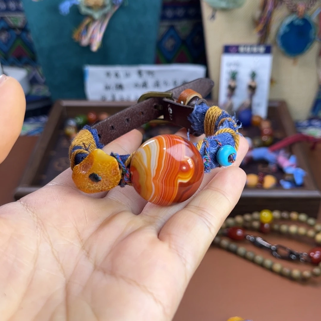 玛瑙/玉髓未镶嵌手链