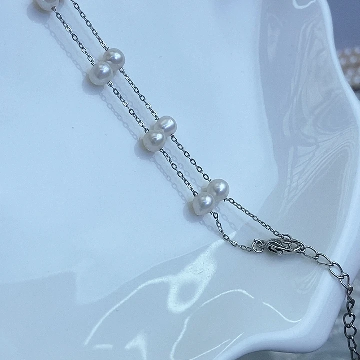未镶嵌颈饰淡水珍珠