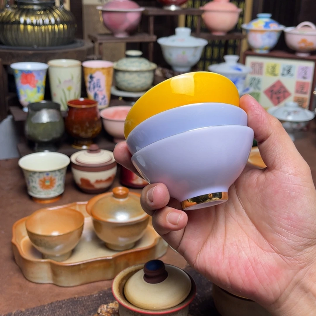 .***秦素铭品瓷釉下彩茶具