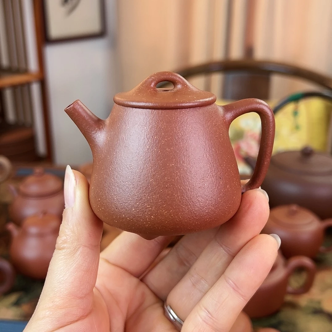 茶壶紫砂精品原矿 高石瓢 红降坡泥 100cc