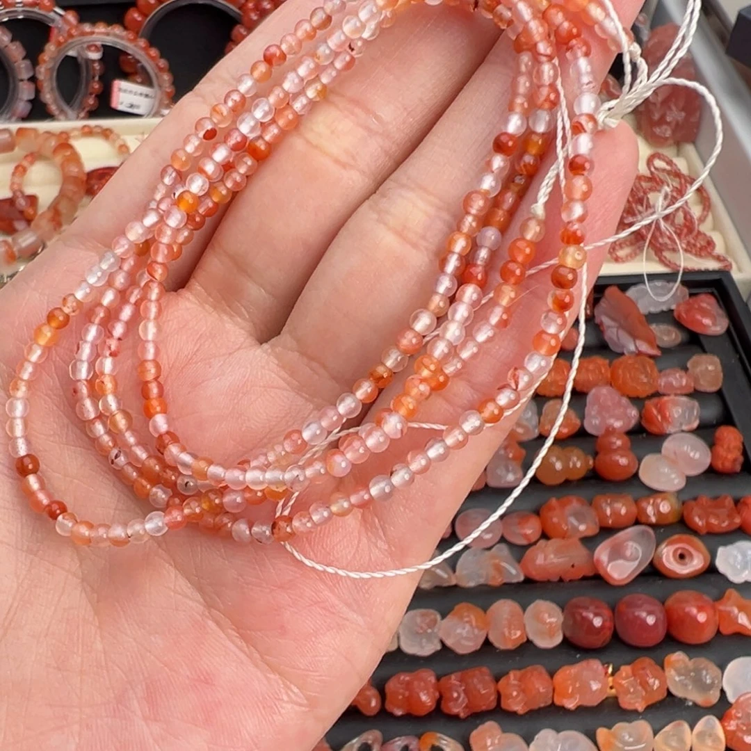 南红玛瑙未镶嵌颈饰冰飘小米珠