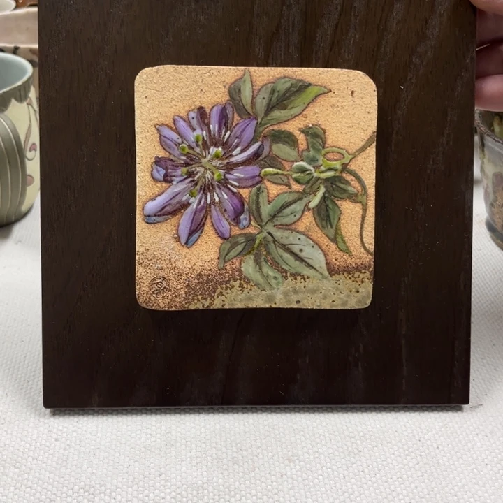 瓷片自**花瓷板画好看好看好看