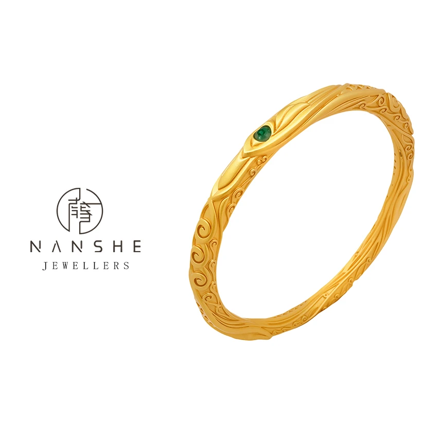 NANSHE/南奢 镀K金精工版哪吒乾坤圈手镯魔童降世男女同款FF