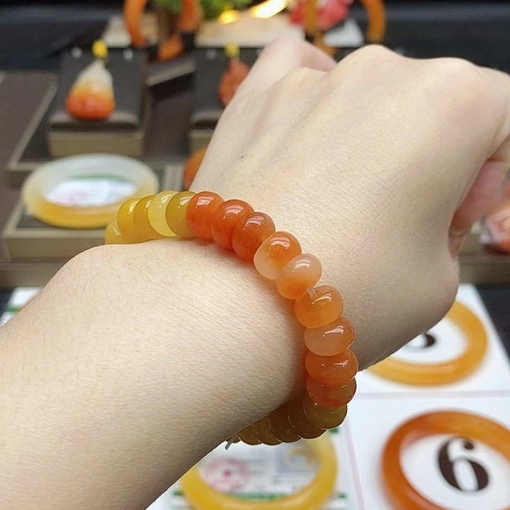 石英质玉（黄龙玉）未镶嵌手串