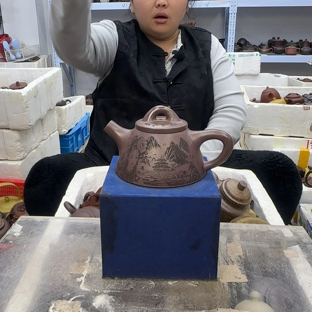 茶壶紫砂宜兴紫砂壶瑕疵处理