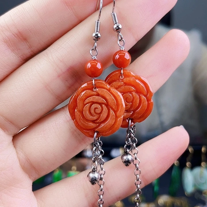 翡翠耳饰未镶嵌饰品