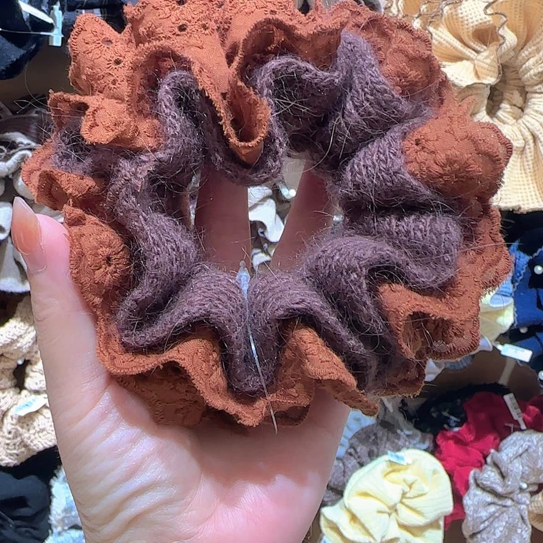 皮质非金属毛线发圈