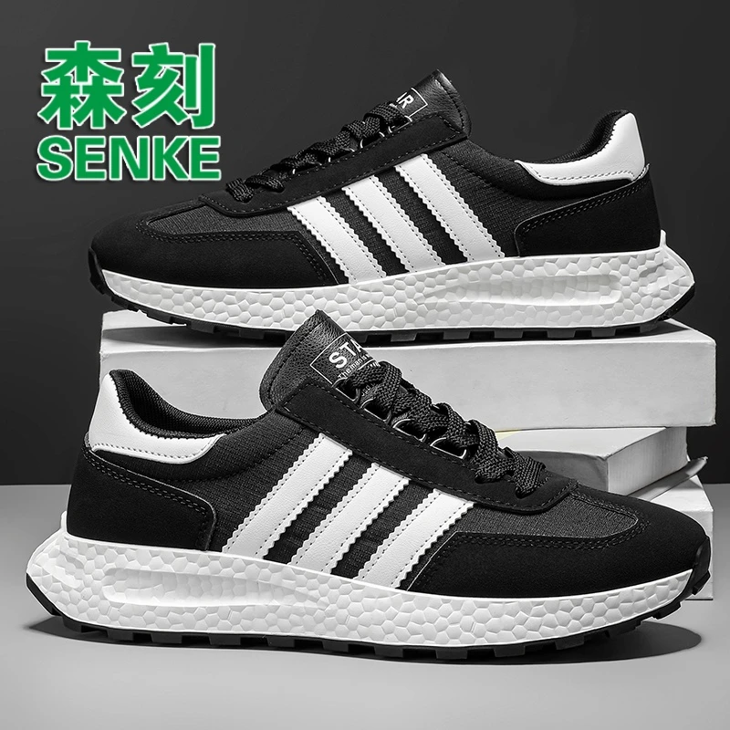 森刻阿甘鞋男爆米花软底旅游运动休闲鞋防滑耐磨减震运动休闲潮鞋