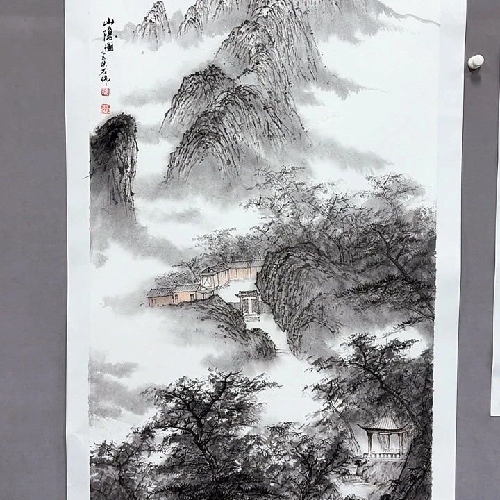 国画亲笔手绘放心去藏