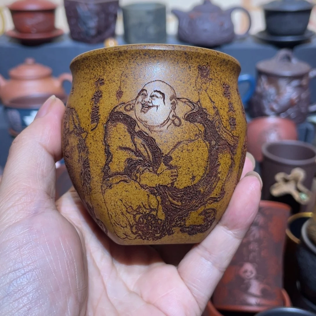 原矿紫砂手工主人杯