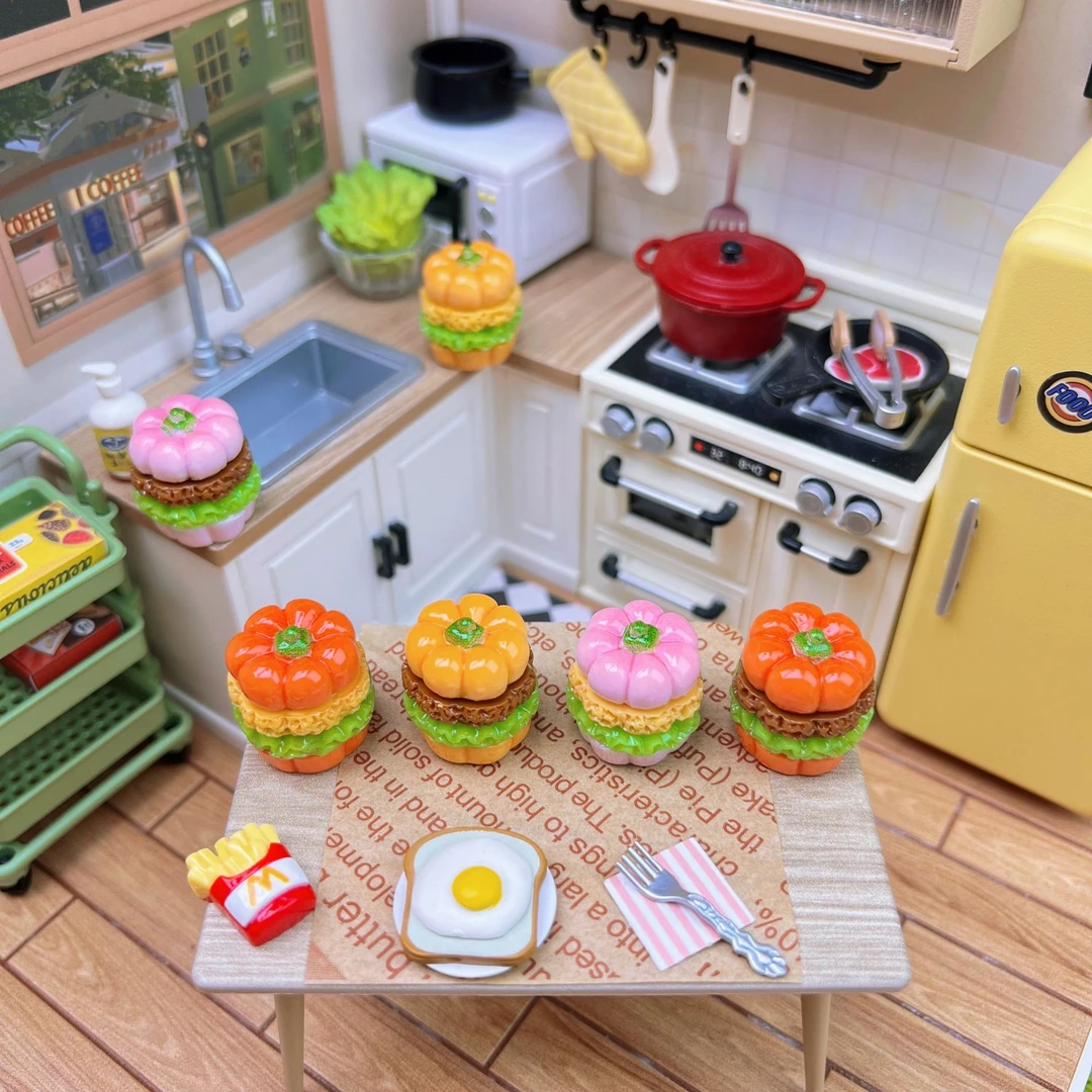 【元元精选—小汉堡】手工diy树脂食玩配件创意摆件奶油胶饰品