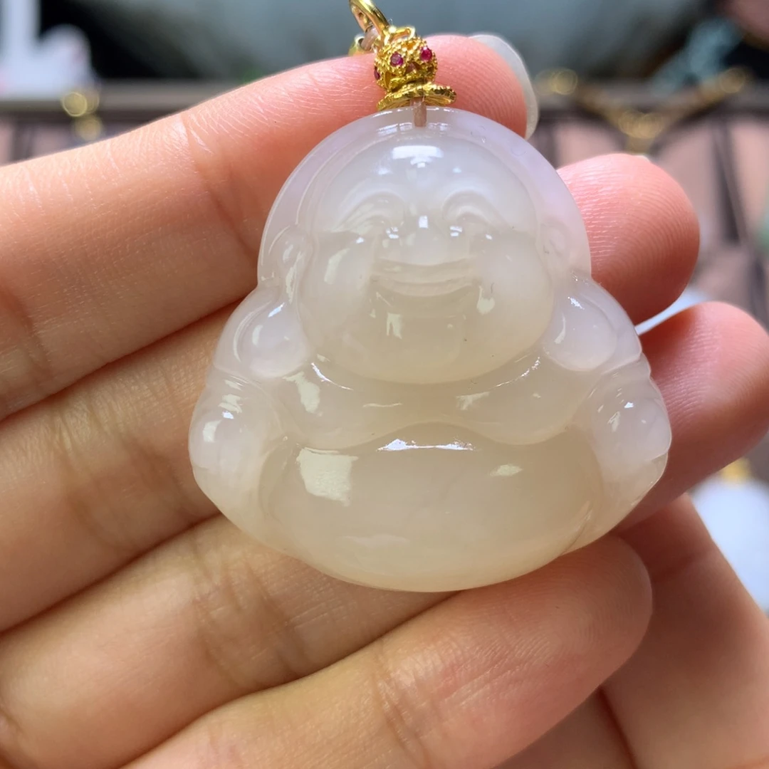 和田玉未镶嵌颈饰35尺寸