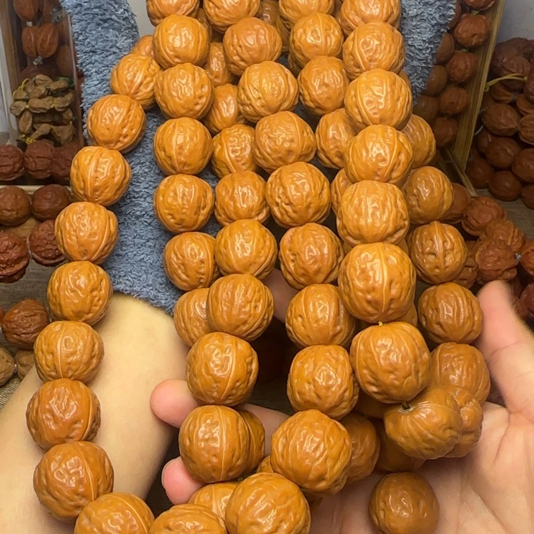 我***头吊坠文玩核桃108颗脖挂