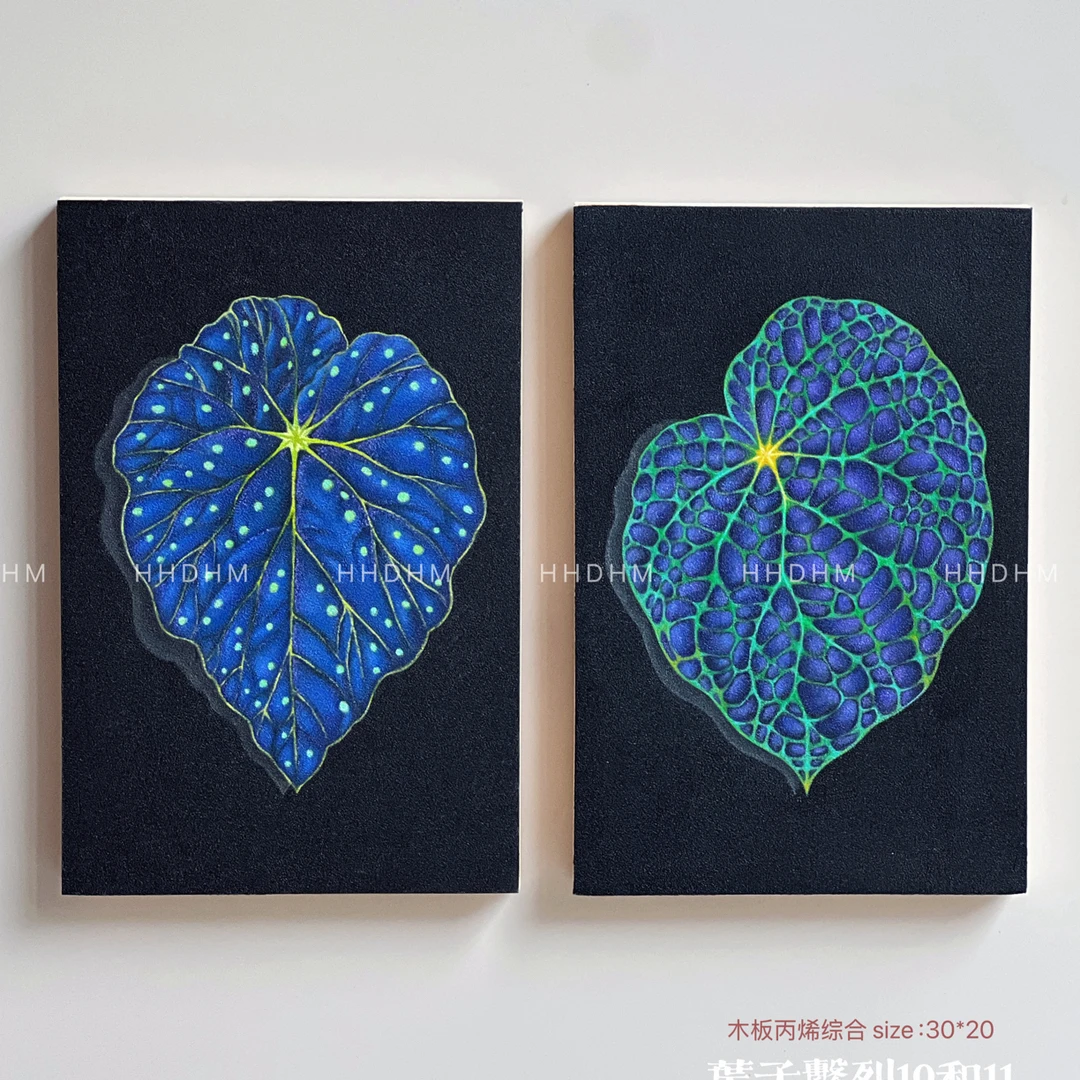 收藏级【叶子系列】20*40 组画 原创孤品 青年艺术家-潶喵