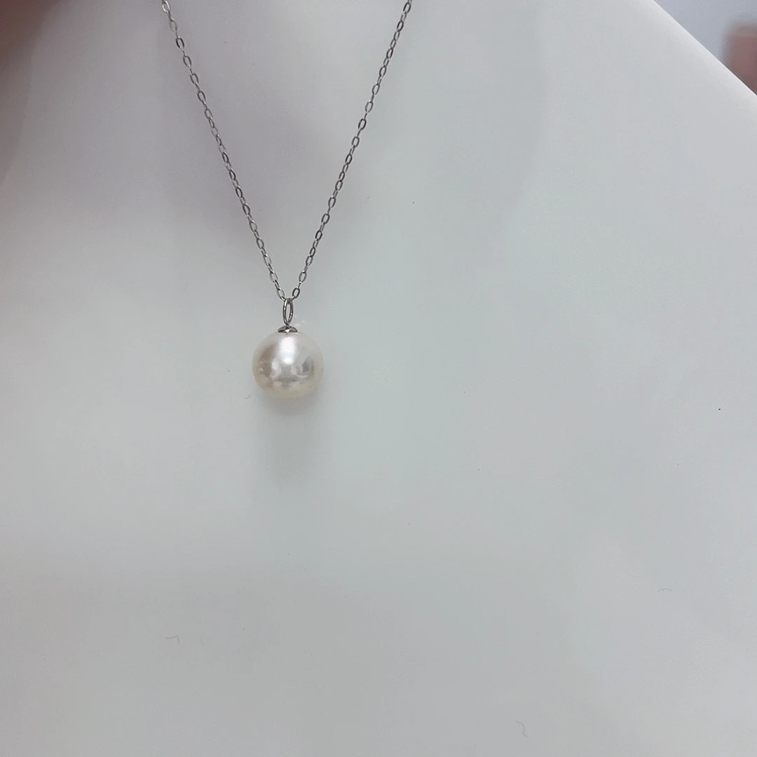 淡水珍珠颈饰银S925镶嵌b610