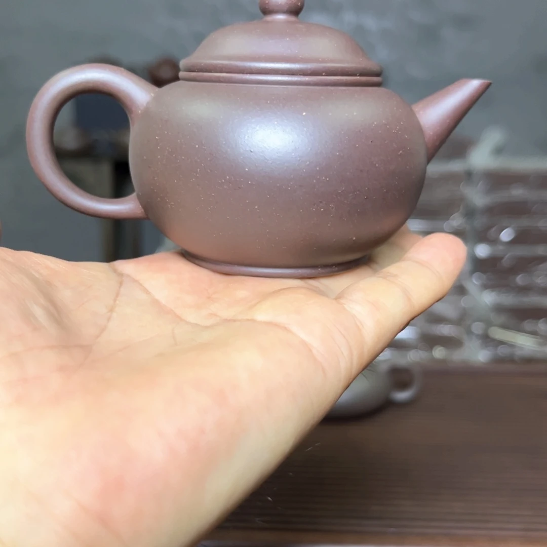茶壶紫砂深#底槽青水平半手工