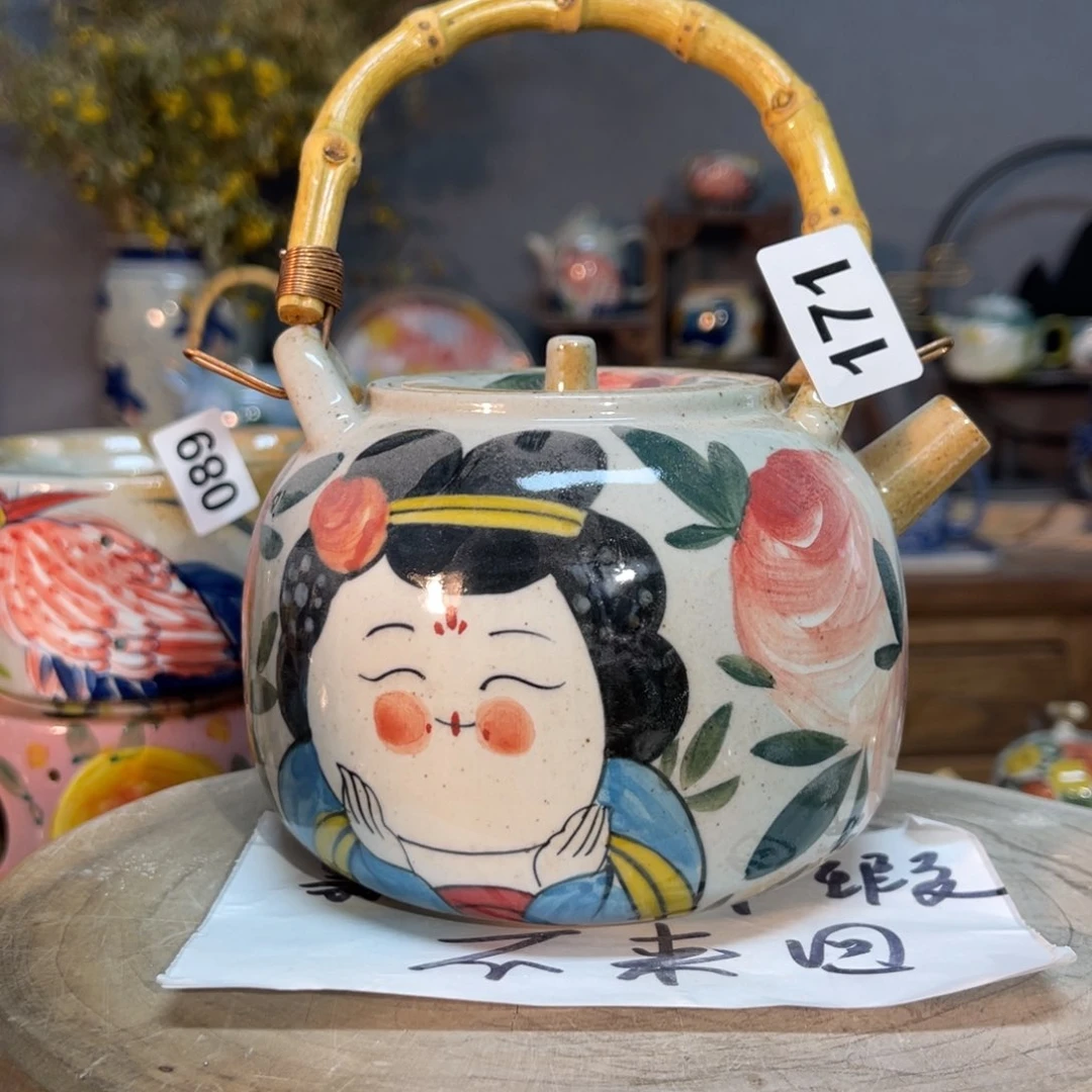 杯素浅陶瓷手工手绘