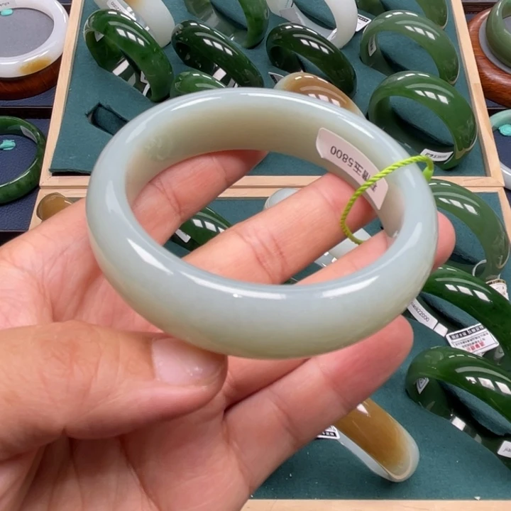 和田玉手镯未镶嵌5859