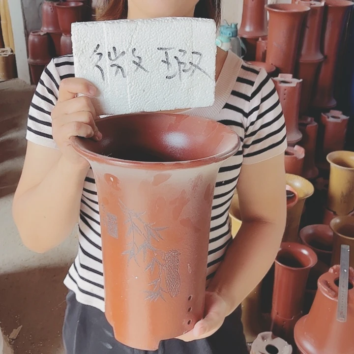 宜兴紫砂精品花盆