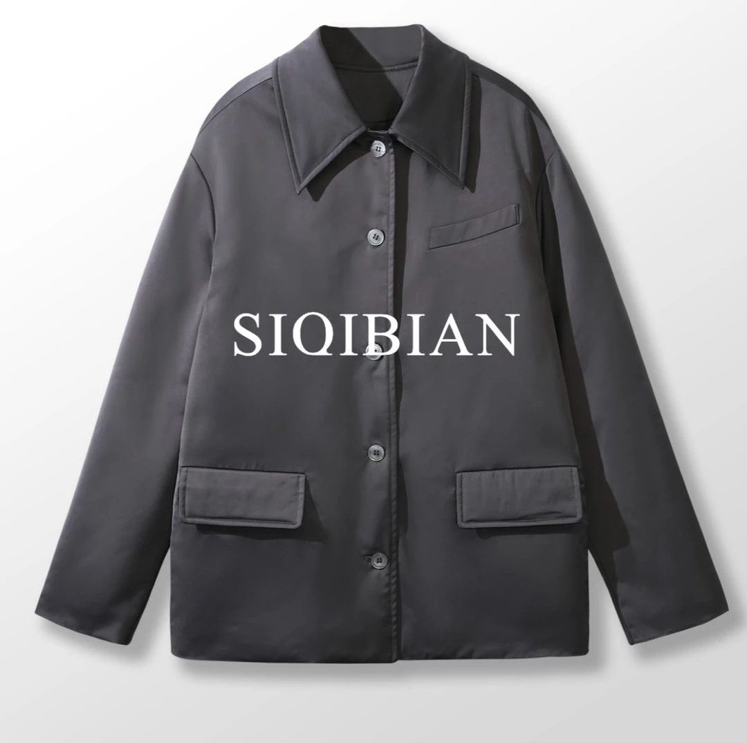 SIQIBIAN ｜25SS春季新品休闲百搭廓形棉衬衣外套-SQ-WT095