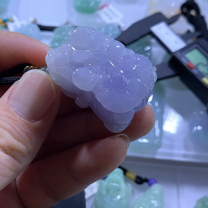 颈饰未镶嵌翡翠天然翡翠A货吊坠