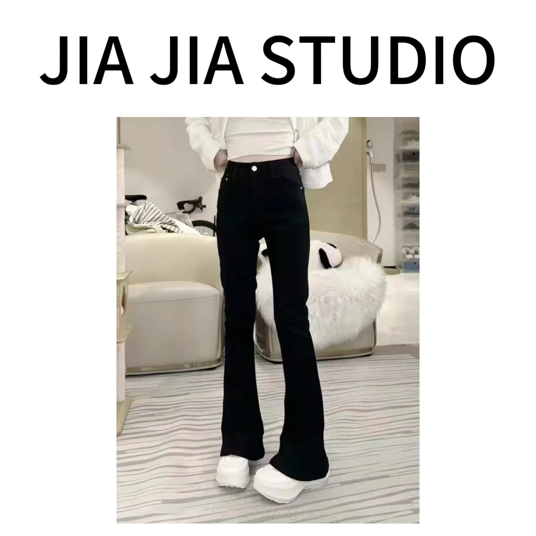 嘉嘉推荐#893【早春款】闪电弹力小黑裤