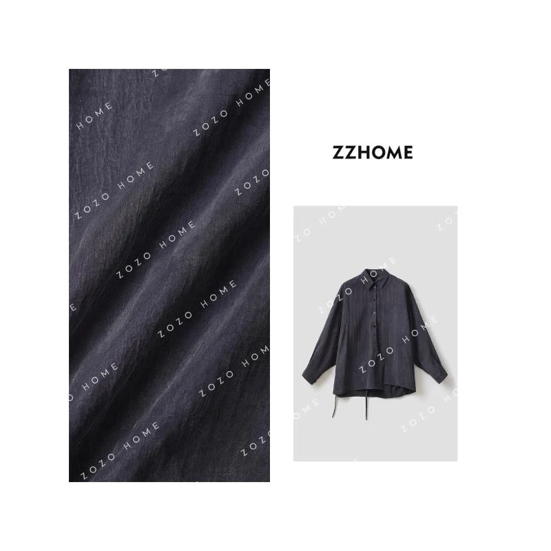 ZOZO HOME ｜lem系列干丝自然肌理感不对称收腰衬衣q170358p