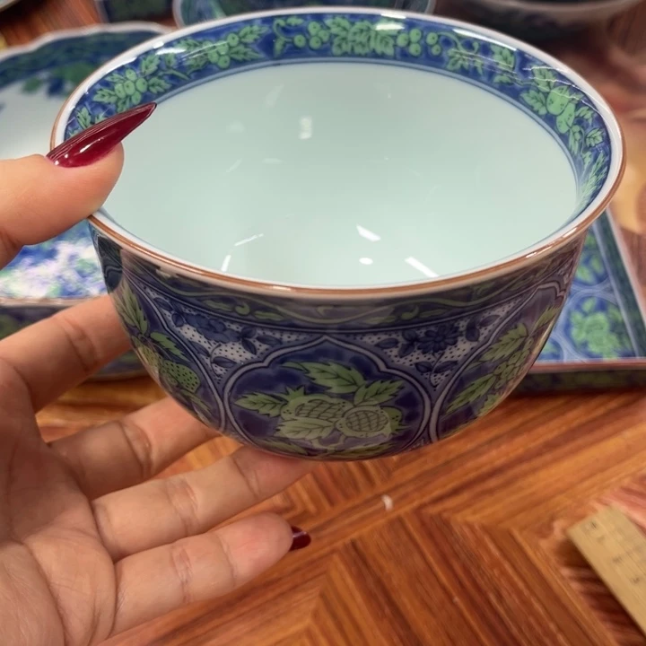 瓷片库山碗——-13-厘米————-