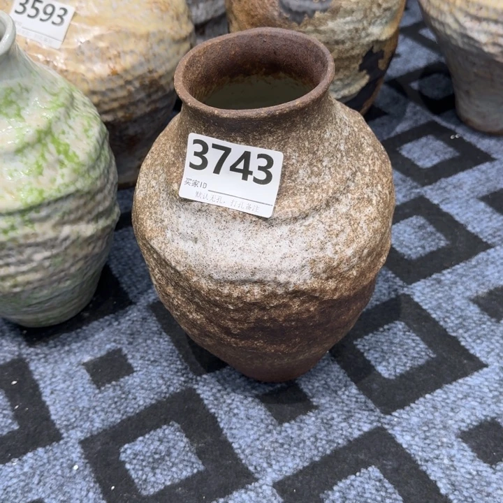 Z***瓷片景德镇高温花器编码3743高28口8默认无孔