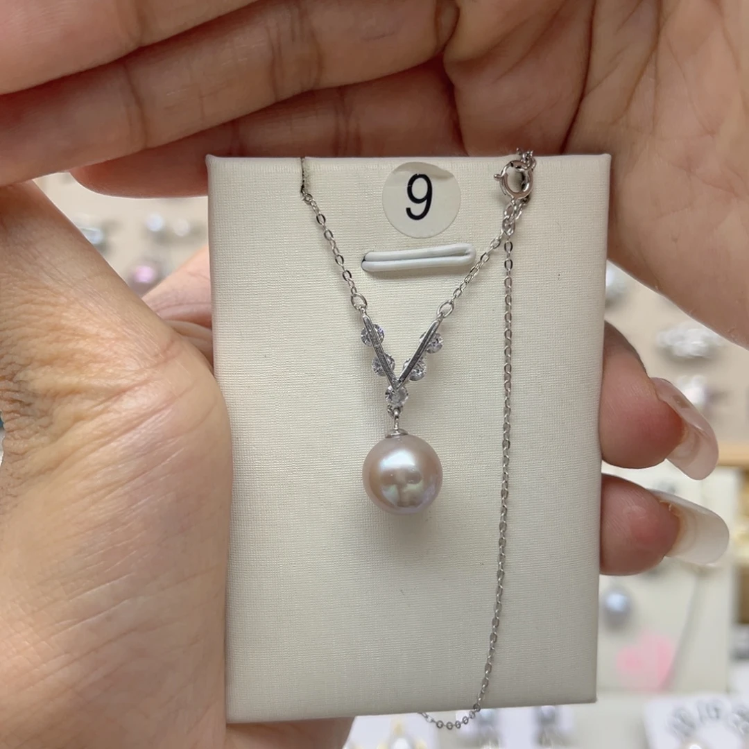 无***¥戒指淡水珍珠银S925镶嵌