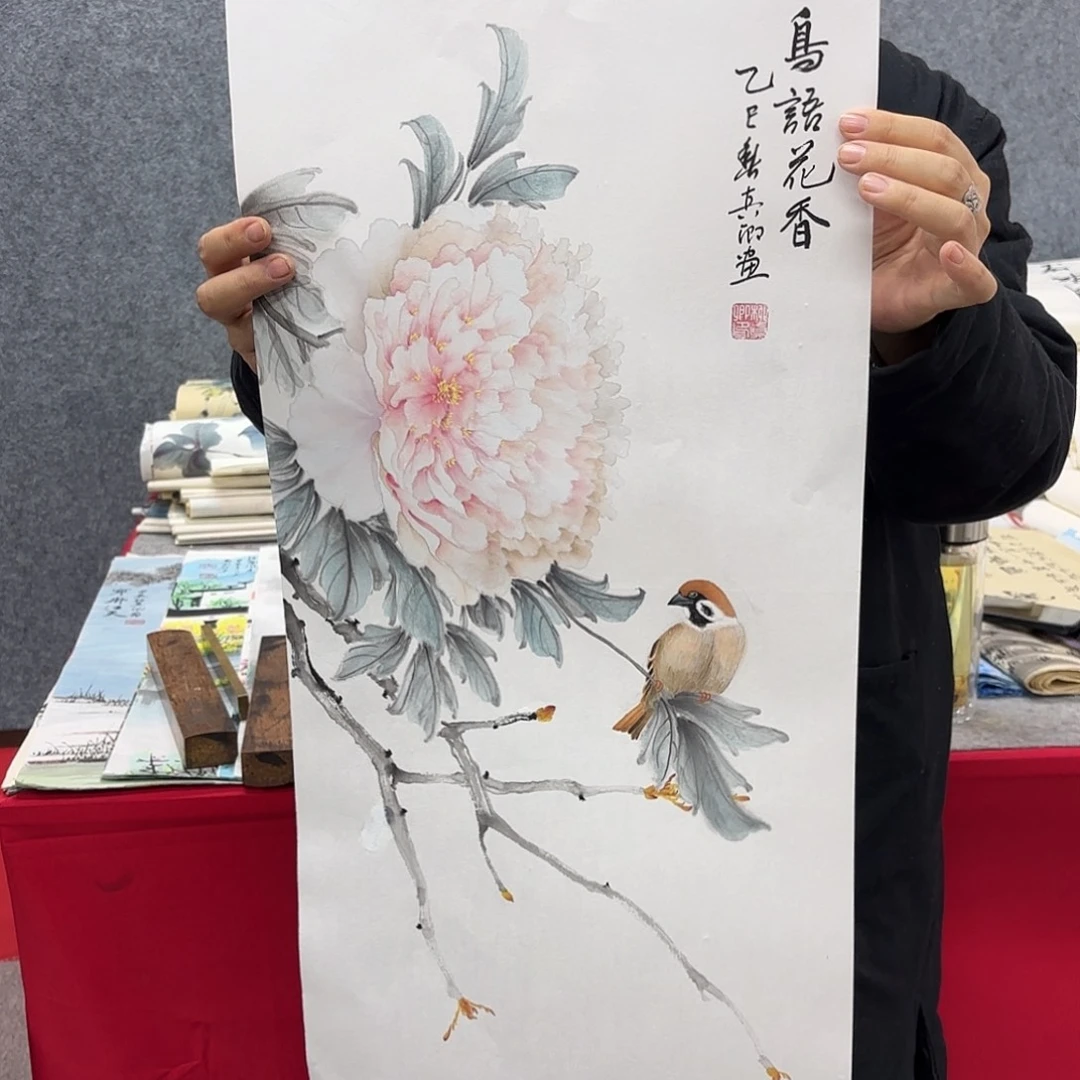 国画国画作品多次在国内外