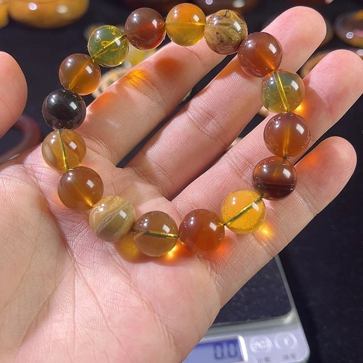 手链琥珀未镶嵌多宝手串卡13