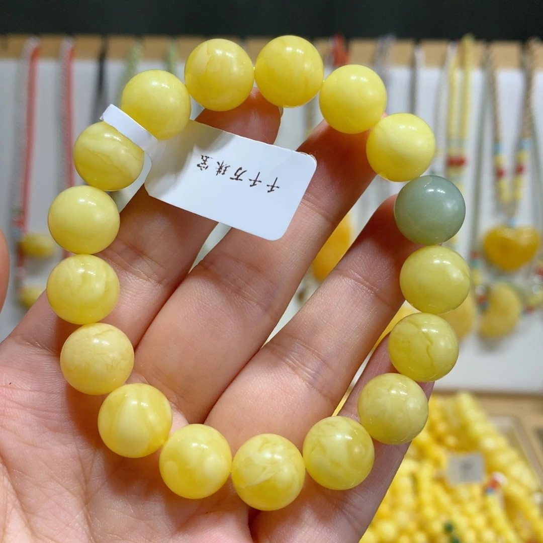 未镶嵌琥珀手链11.8mm