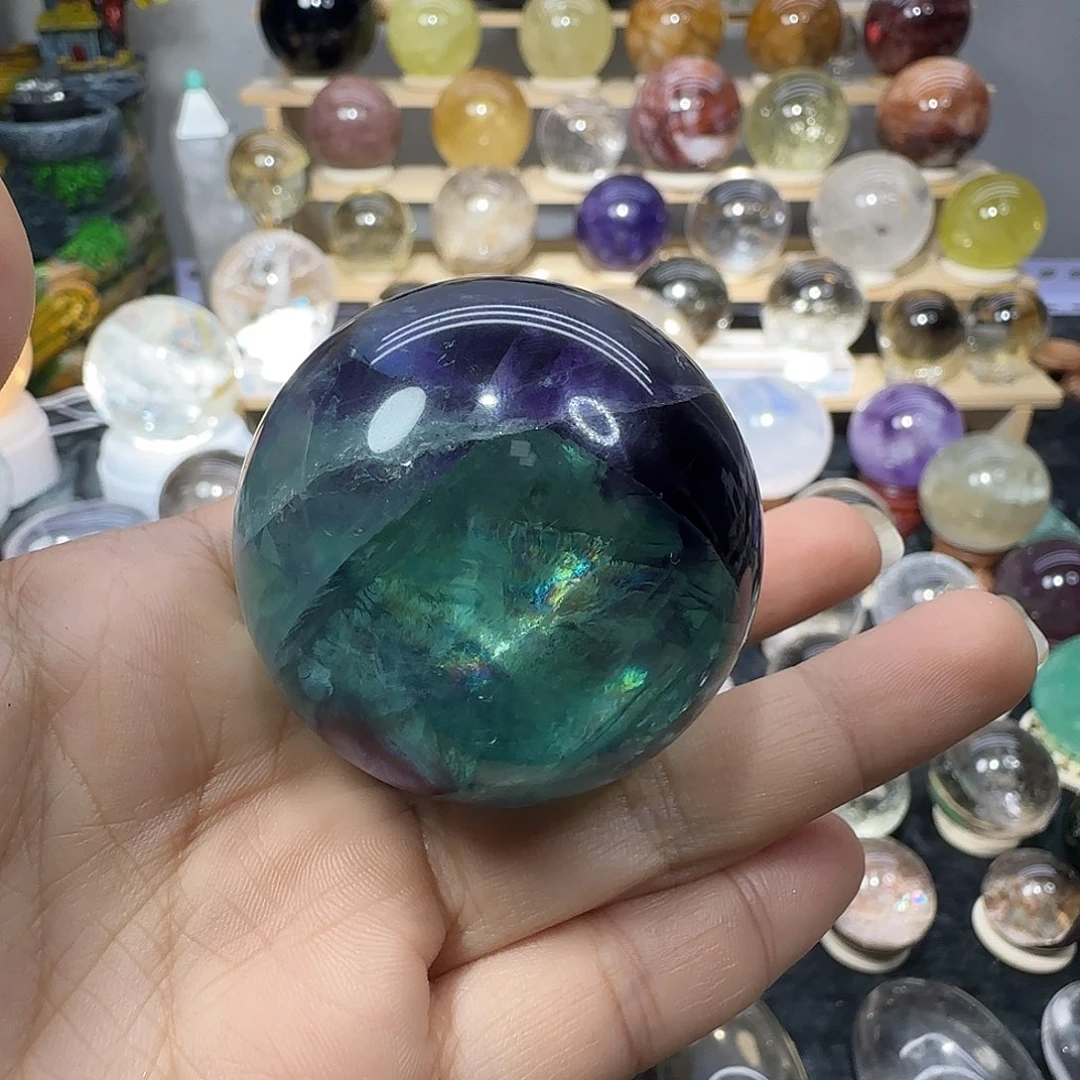 水晶未镶嵌珠宝半成品彩莹石