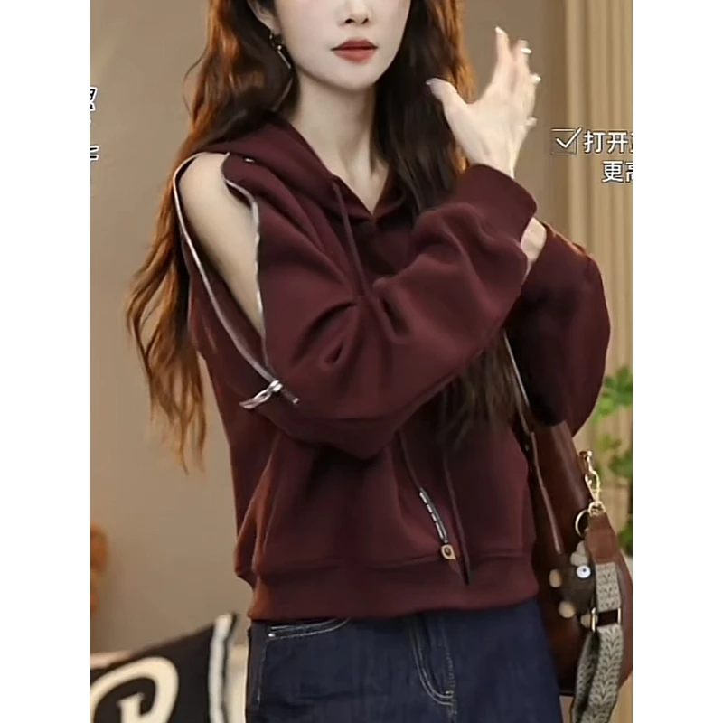 时尚卫衣拉链长袖宽松百搭减龄气质短款上衣藏肉显瘦时尚上衣972