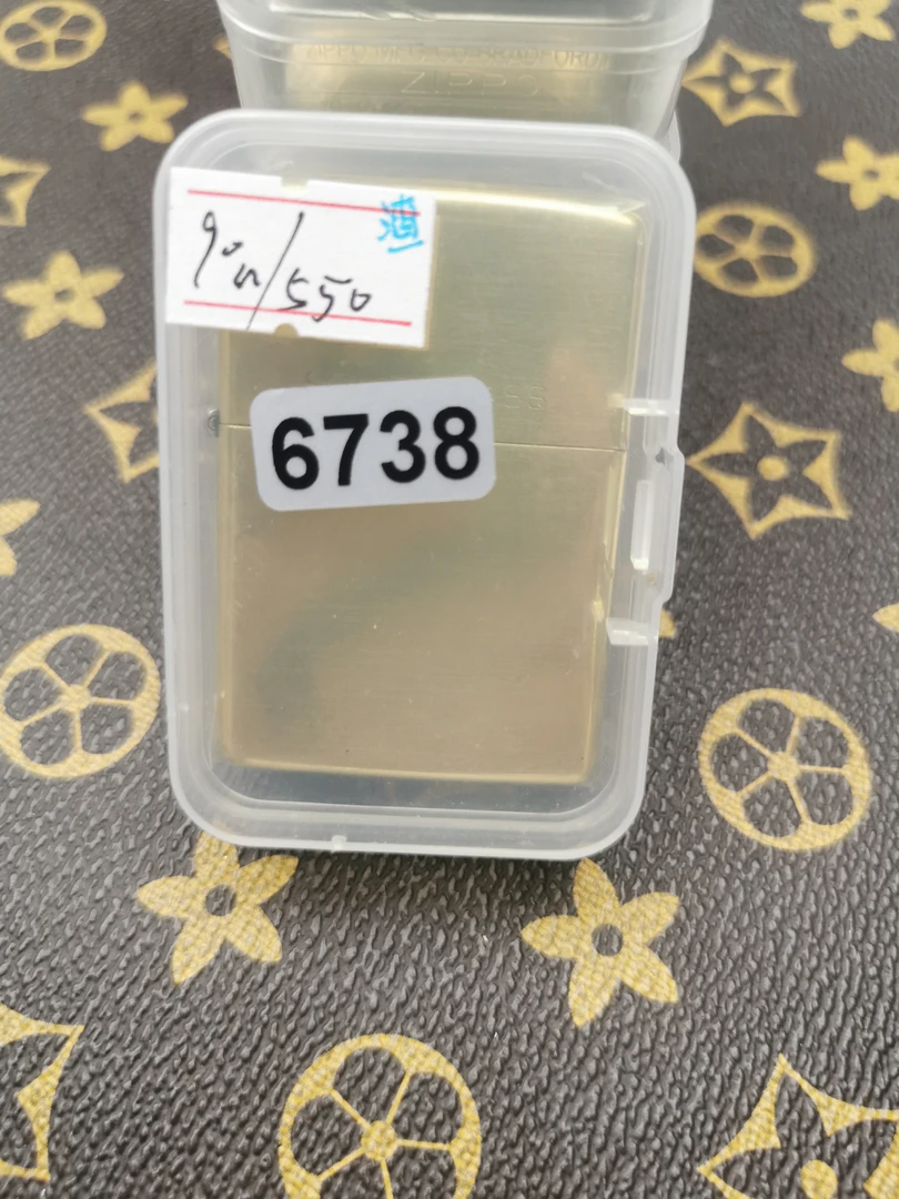 Zippo打火机回血90纪念实心铜光板-6738