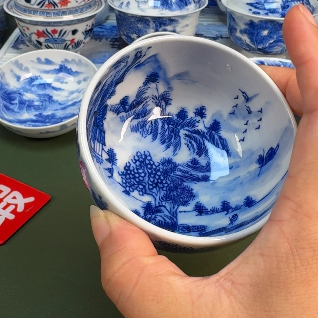 景德镇纯手绘茶具圆圆239