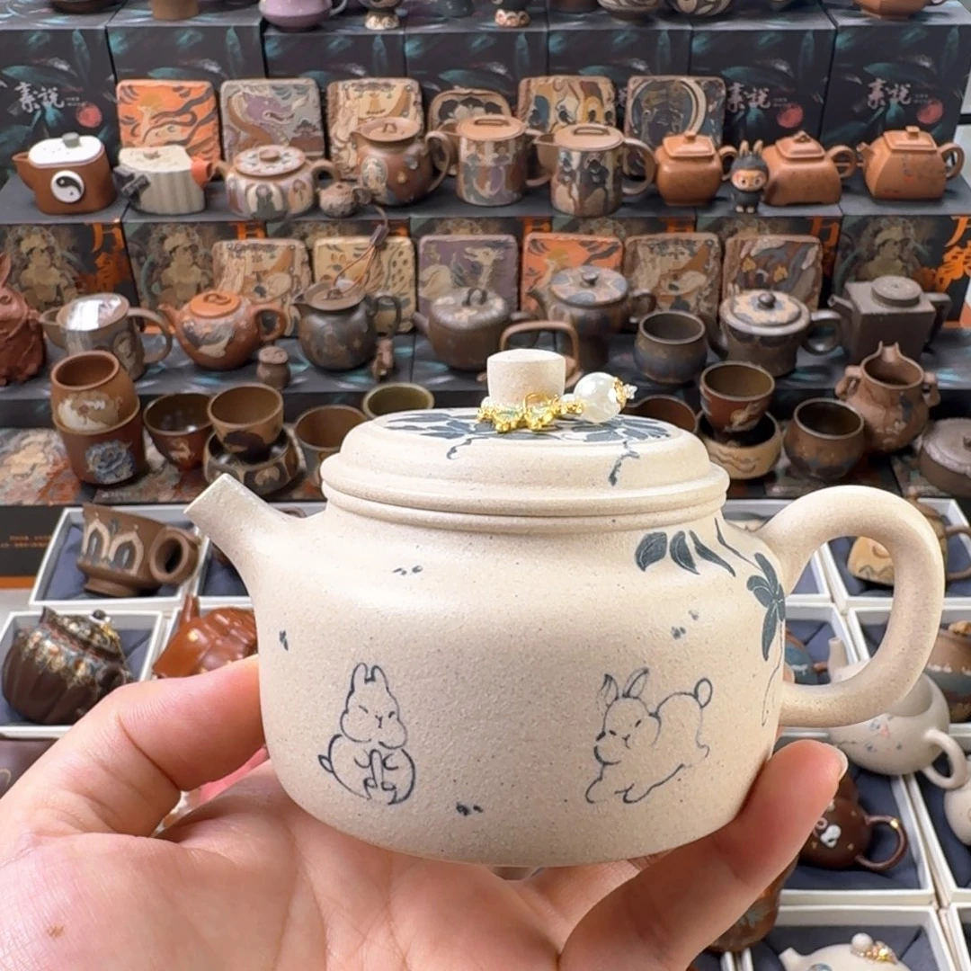 茶壶紫砂200cc原矿精工半手