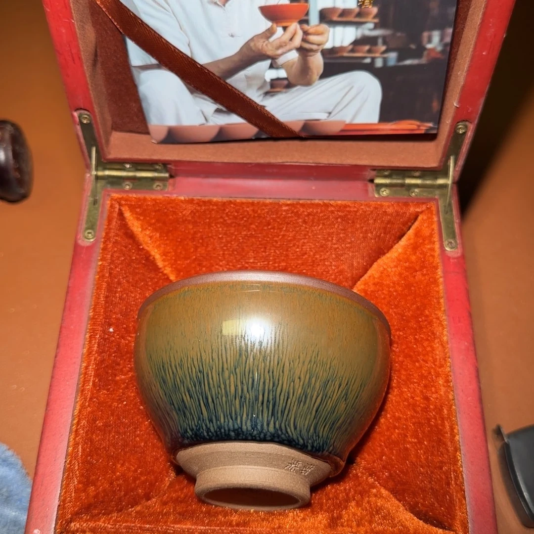 茶盏周永金柴烧兔豪164