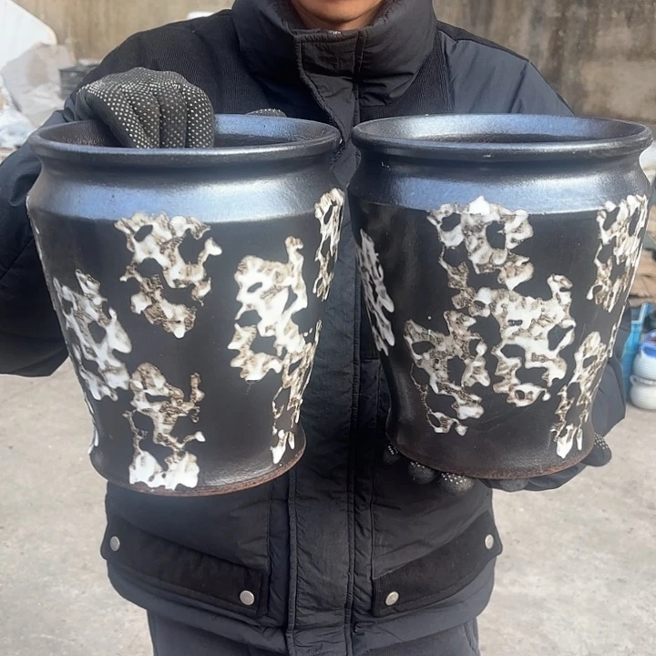 红陶侘寂风两个口径20高度22