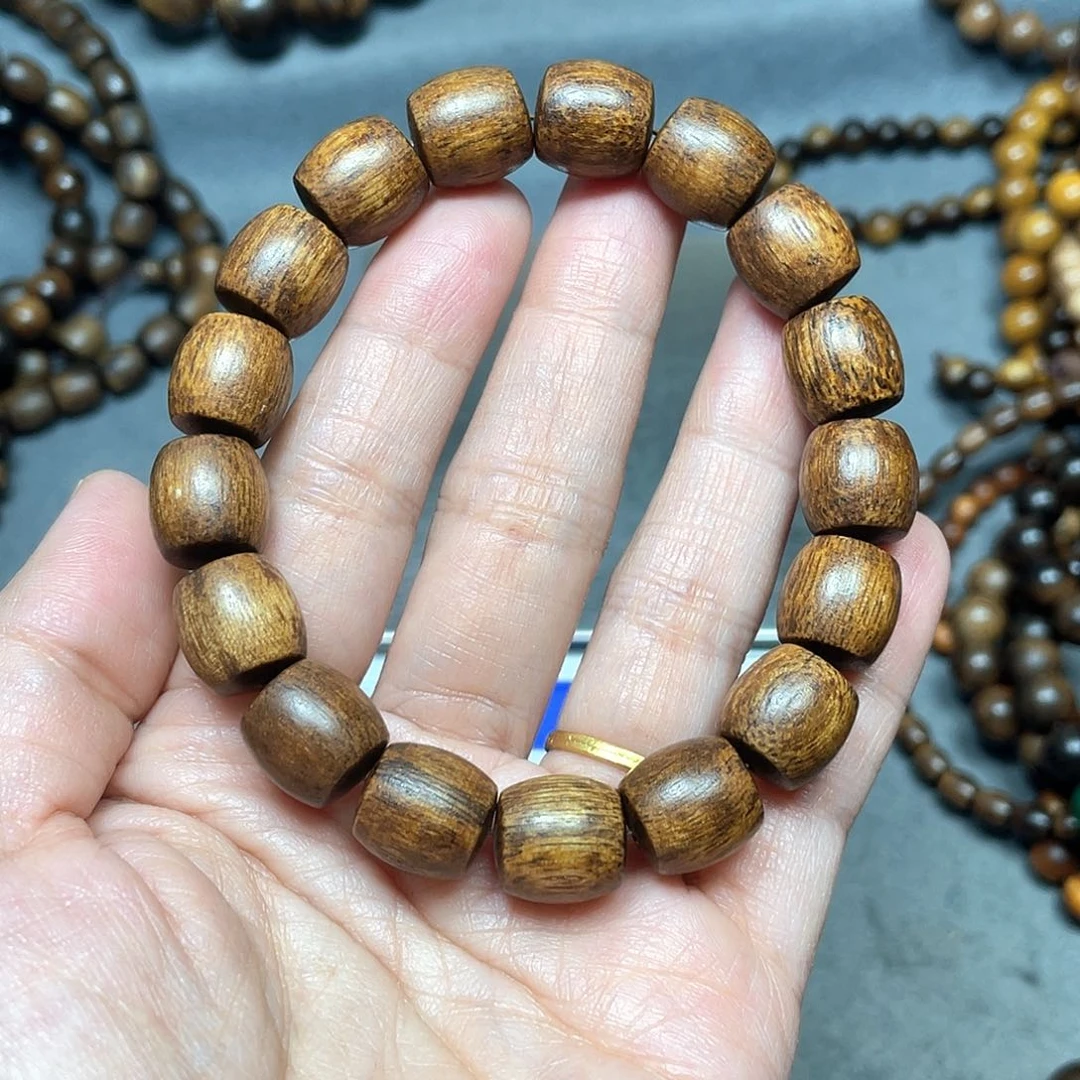 沉香手串富森红土瘤疤1.2