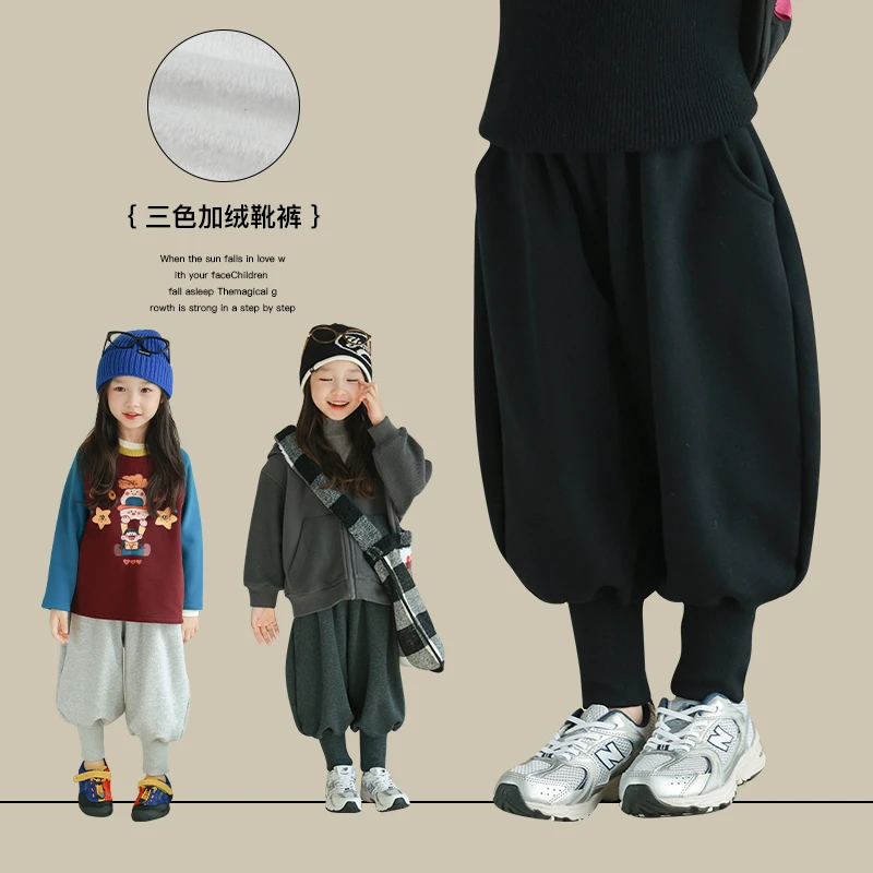 utouto大耳象女童加绒靴裤2024冬季新款儿童女宝宝洋气2410545