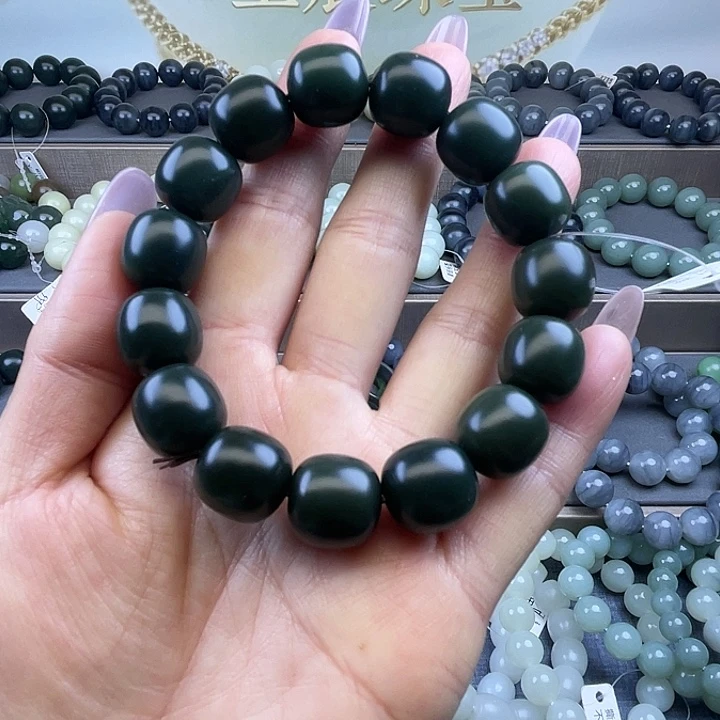 和田玉未镶嵌手链