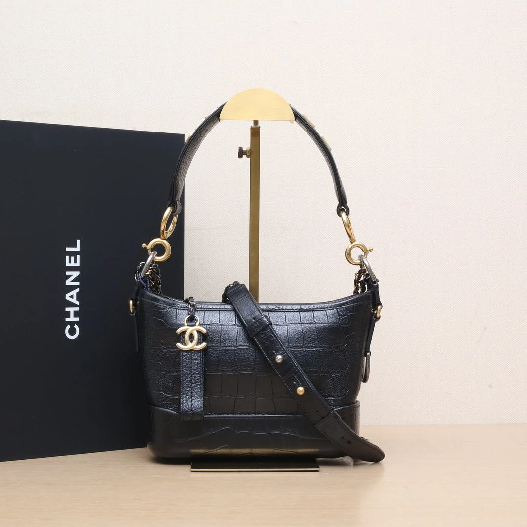 99新 Chanel/香奈儿 【双双】 流浪 小号 20cm 28开宽LOGO手提
