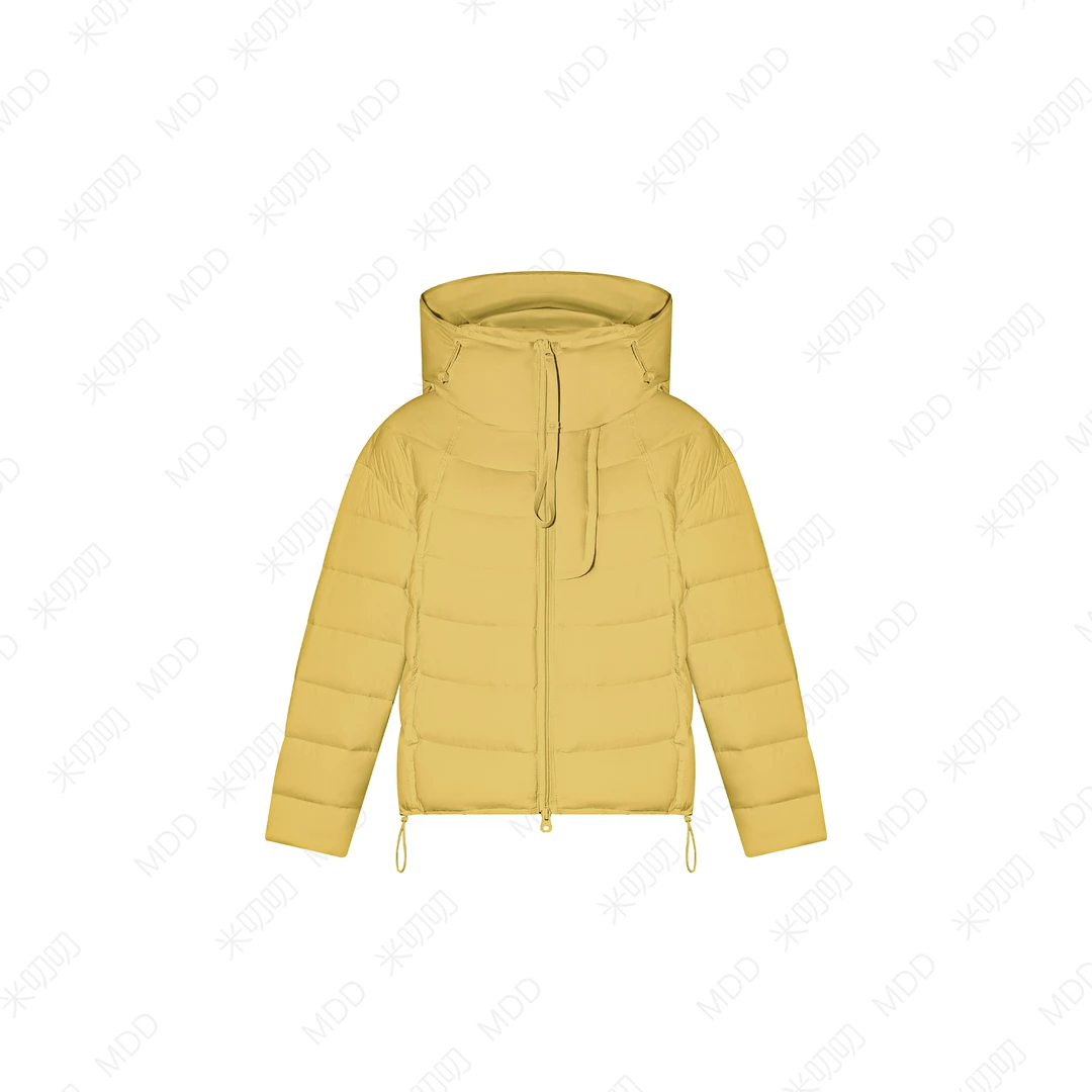 【小芒果】泡芙连帽排骨款羽绒服短款宽松休闲小个子面包服25888